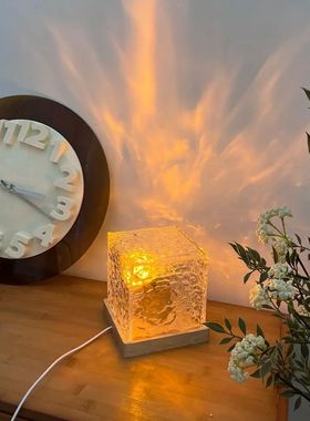 Proyector de ondulación de agua, luz nocturna, 16 colores,