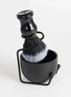 Juego de brochas de afeitar para hombres, tazón de Espuma F