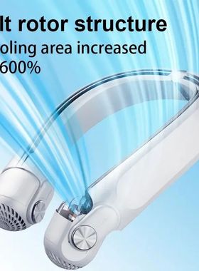Mini ventilador portátil para colgar en el cuello, turbina