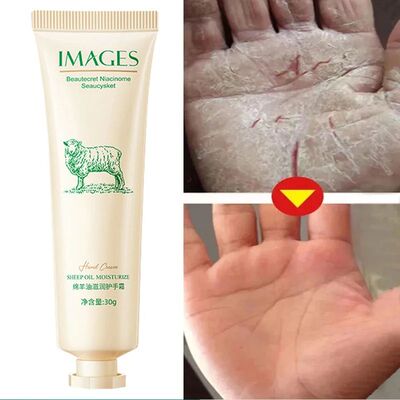 Crema de manos de aceite de oveja, aceite de almeja chino tr