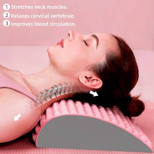Portable Back Stcher Pillow For Back Pain Relief Adjustable