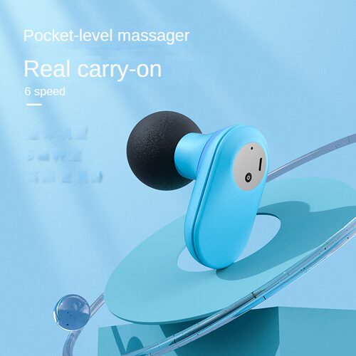 Mini massageador portátil elétrico, 6 modos poderosos, cor
