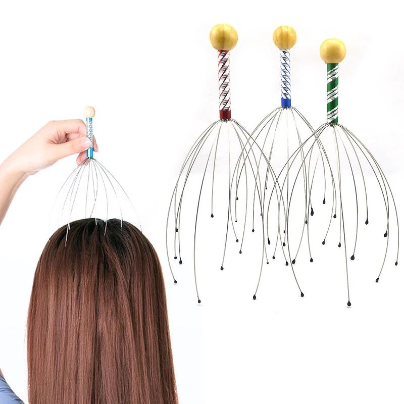 Octopus Scalp Head Massager Estimulador cerebral Cabe?a de r