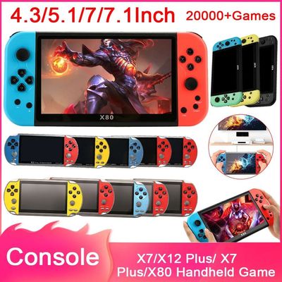 Consola de juegos portátil X7/X12 Plus/ X7 Plus/X80, 4,3/5,