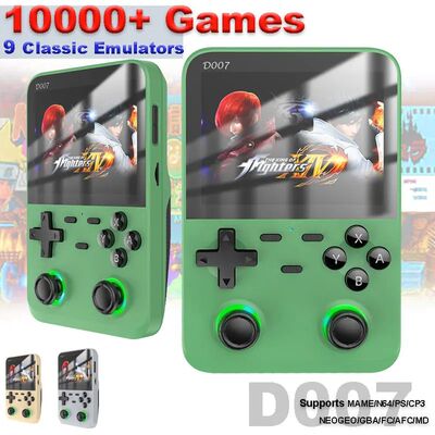 Consola de juegos Retro portátil D007, 10000 juegos, pantal
