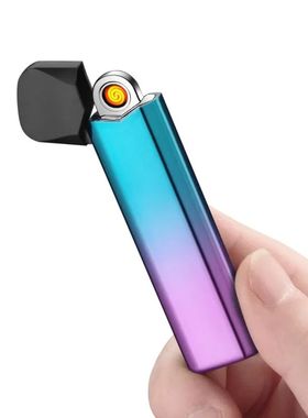 Isqueiro elétrico com interface tipo C, frente e verso, fin