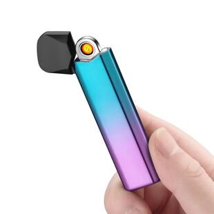 Isqueiro elétrico com interface tipo C, frente e verso, fin