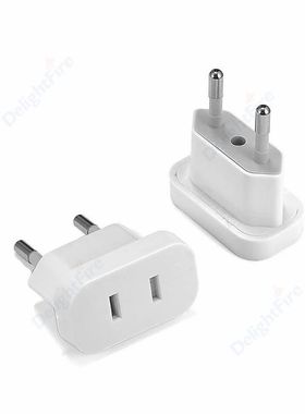 Adaptador de corriente europeo de 1 piezas, convertidor de t