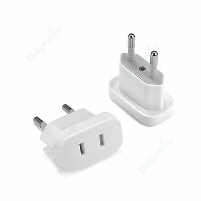 Adaptador de corriente europeo de 1 piezas, convertidor de t