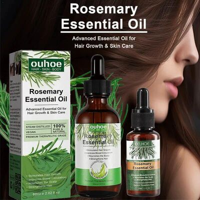 óleo essencial de alecrim para o crescimento do cabelo, ól