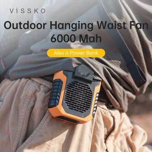 Neck Fan Waist Vissko Mini Hanging 6000mah Porta Outdoor