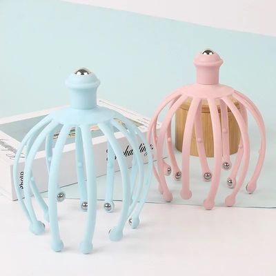 Polvo cabe?a massageador para couro cabeludo, alívio do rel