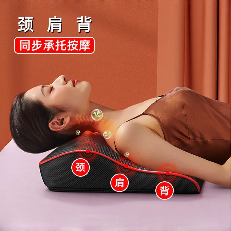 Car home massage cushion pillow neck lumbar back multi-funct