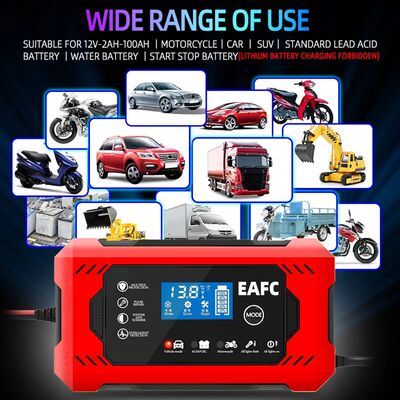 EAFC-cargador de batería inteligente para coche y motocicle