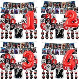 Skibidi toile suministros de fiesta temática de Navidad, Pa