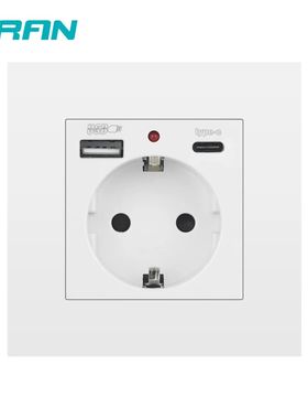 SRAN-toma de corriente con puerto de carga Usb, enchufe tipo