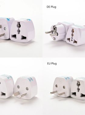 Adaptador de enchufe Universal EU UK US GER AU CHN, adaptado