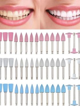 Kit de fresas de pulido Dental de 10 piezas, pieza de mano d