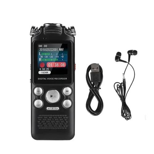 Profissional Digital Audio Voice Recorder Pen, Lossless Cor