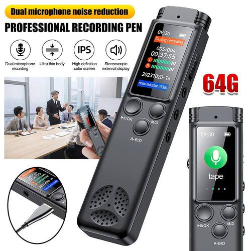 Gravador de Voz Digital Ditafone, áudio MP3 Player, Disposi