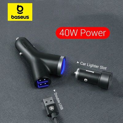 Baseus-cargador de coche Universal de 40W, ranura para encen