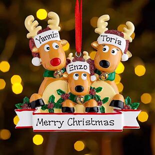 Família Liga Nome Bên??o Ornamento da árvore de Natal, DI
