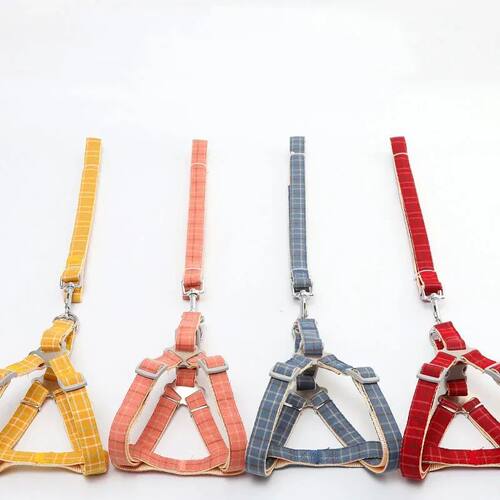 Arnés reflectante para perro y gato, conjunto de cuerda par
