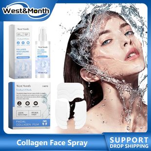 Set Máscara colágeno facial Hidratante Spray Hidrolisado