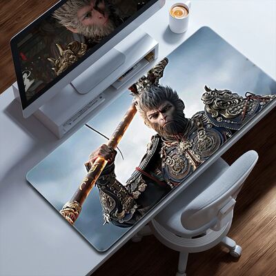 Goku Gaming Mouse Pad, grandes tapetes de jogos, Mito Preto
