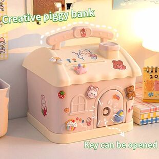 Anime Bank Piggy Boxes Square Money Cartoon Cute
