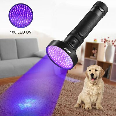 Linterna UV de luz negra, 21, 51, 100 LED, 395 nM, linterna