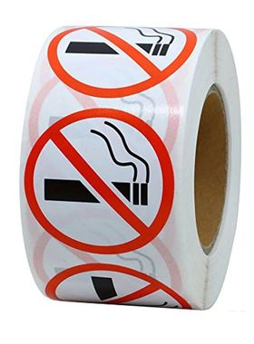 Perigo engra?ado adesivo Art Paper, n?o fumar aviso decalque