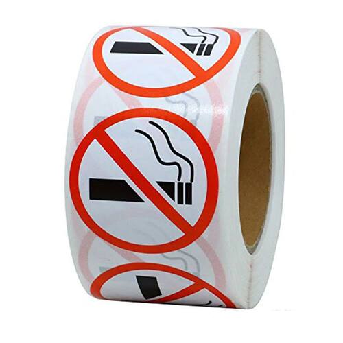 Perigo engra?ado adesivo Art Paper, n?o fumar aviso decalque