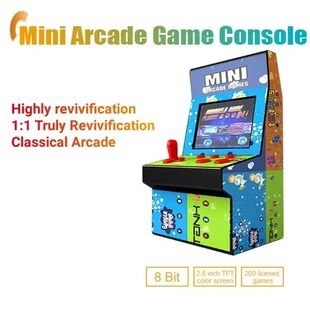 Miniconsola de juegos portátil, consola de 200 juegos con l