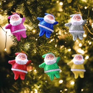 Colorido Papai Noel Christmas Tree Pendant Ornamentos, Decor