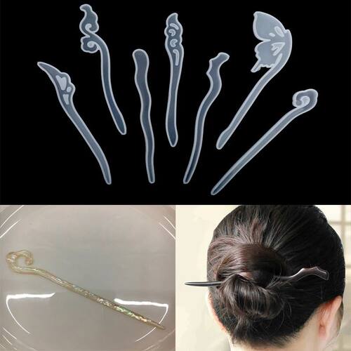 Molde de silicona para horquillas de piezas, horquillas de r