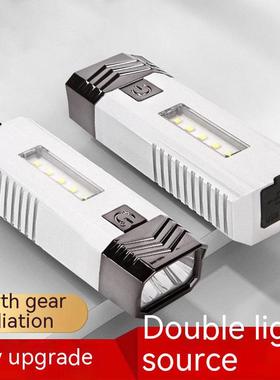 Lanterna led multifuncional usb recarregável cob forte luz