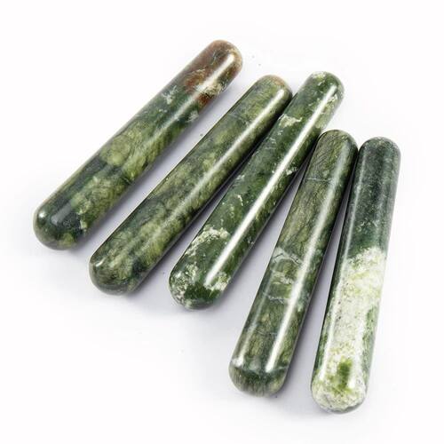 Natural Jade Massage Acupressure Therapy Stick, Face, Olho,