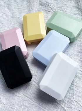 Mini caso quadrado lente de contato com espelho para mulhere