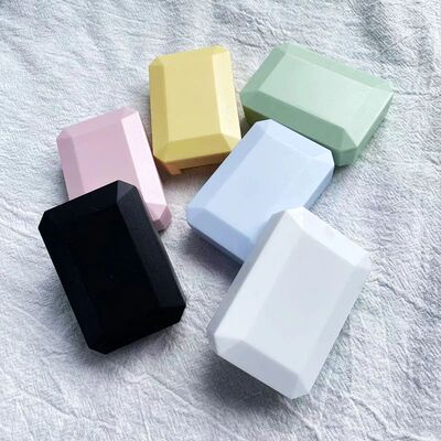 Mini caso quadrado lente de contato com espelho para mulhere