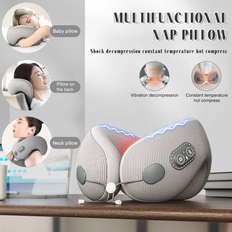 New U-shaped Memory Foam Rechargeable Pillow Can Heated Mass