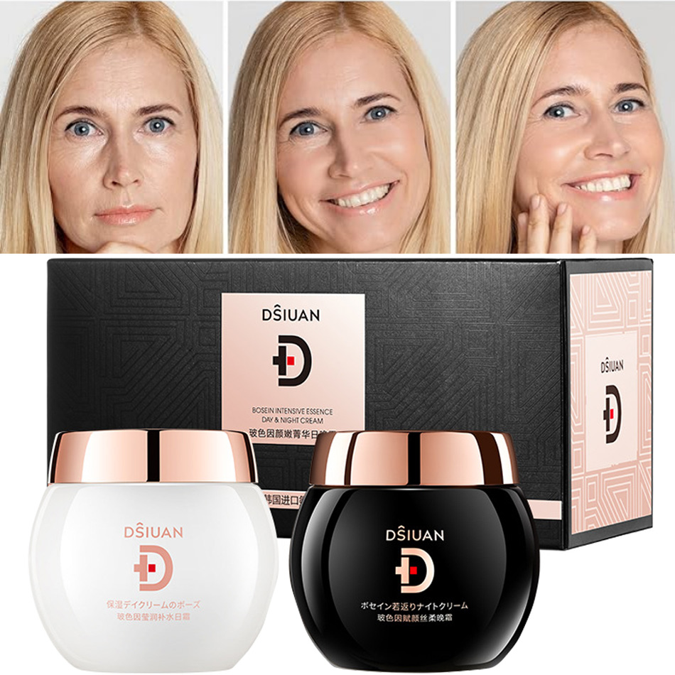 Crema antiarrugas de colágeno, 2 piezas, ácido hialurónic