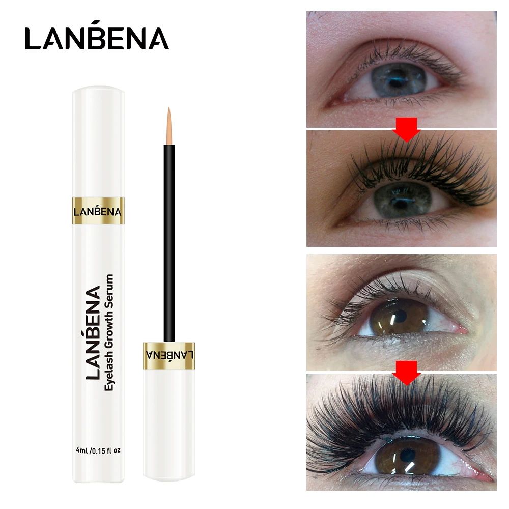 Lanbena soro de crescimento de cílios, sérum para os olhos