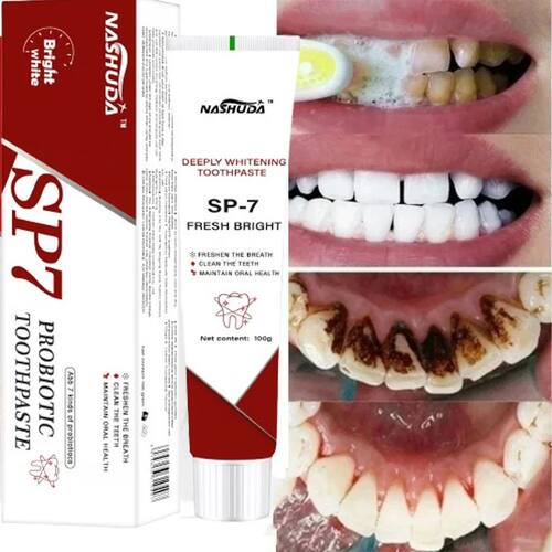 Sp-7 pasta de dente probiótica removendo mau hálito mancha