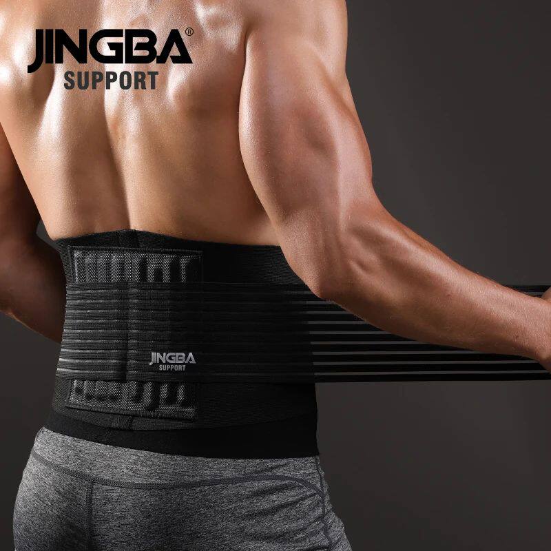 Jingba suporte masculino cintura trainer suporte sauna terno