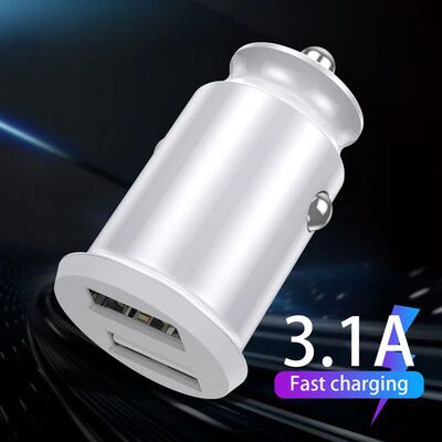 Mini cargador Usb Dual para coche, adaptador para teléfono