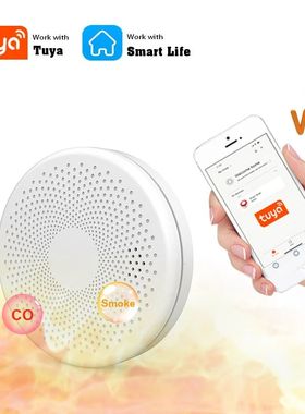 Tuya Smart Co & Smoke Detector, Alarme, Monóxido de Carbono