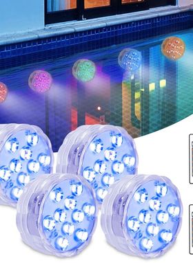 Luz LED subacuática con Control remoto para piscina, lámpa