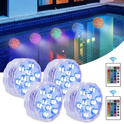 Luz LED subacuática con Control remoto para piscina, lámpa