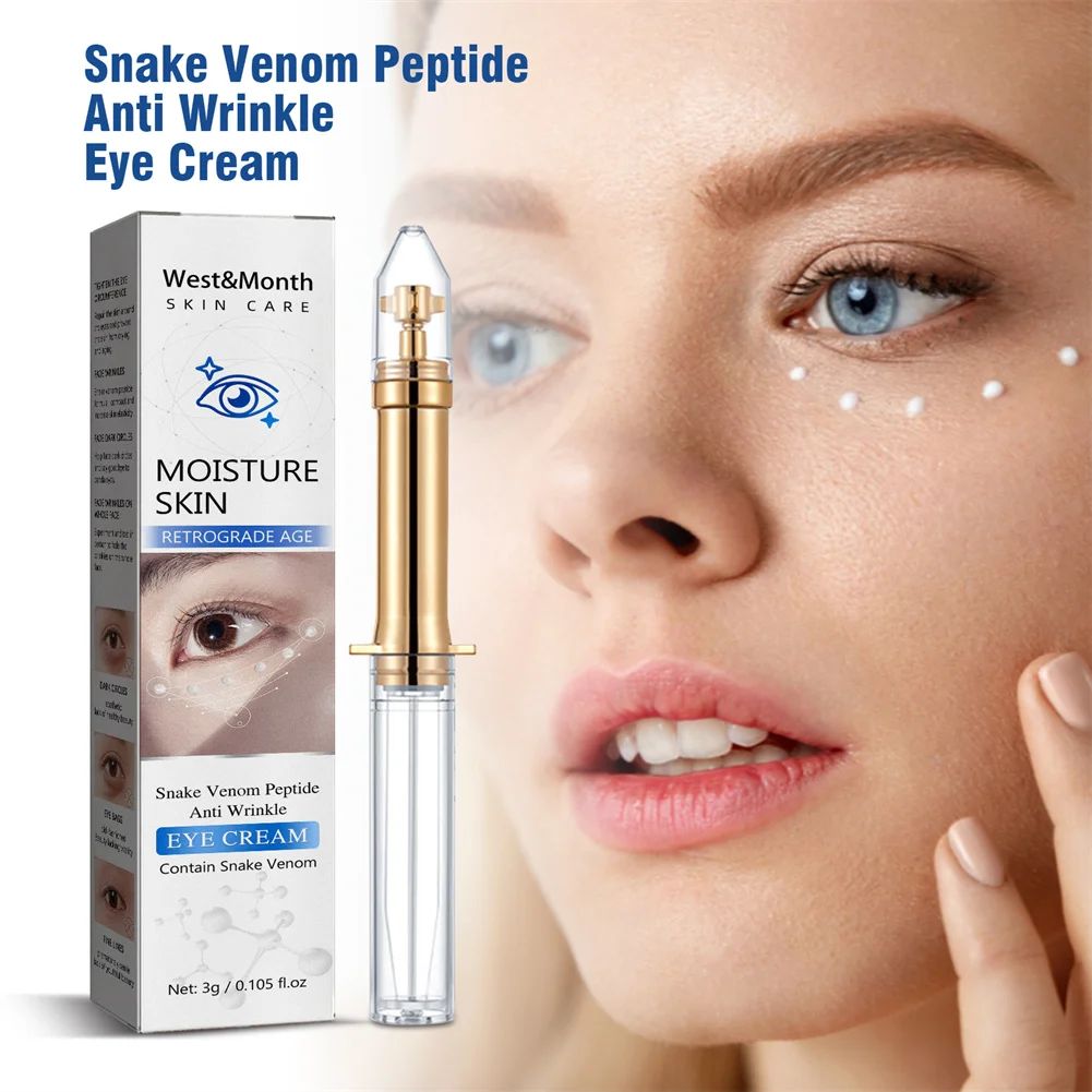 Snake venom peptide anti rugas creme para os olhos repara??o